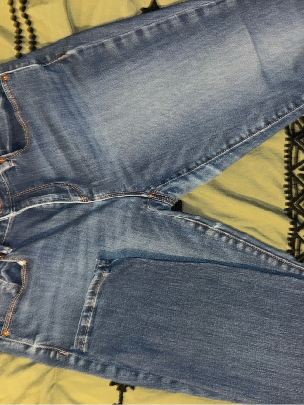 LOFT Straight Leg Jeans in Light Blue Wash